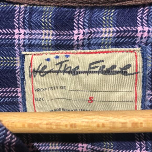We The Free Layer It Up Plaid Long Sleeve Shirt Multicolor Size M NWT - Picture 6 of 12